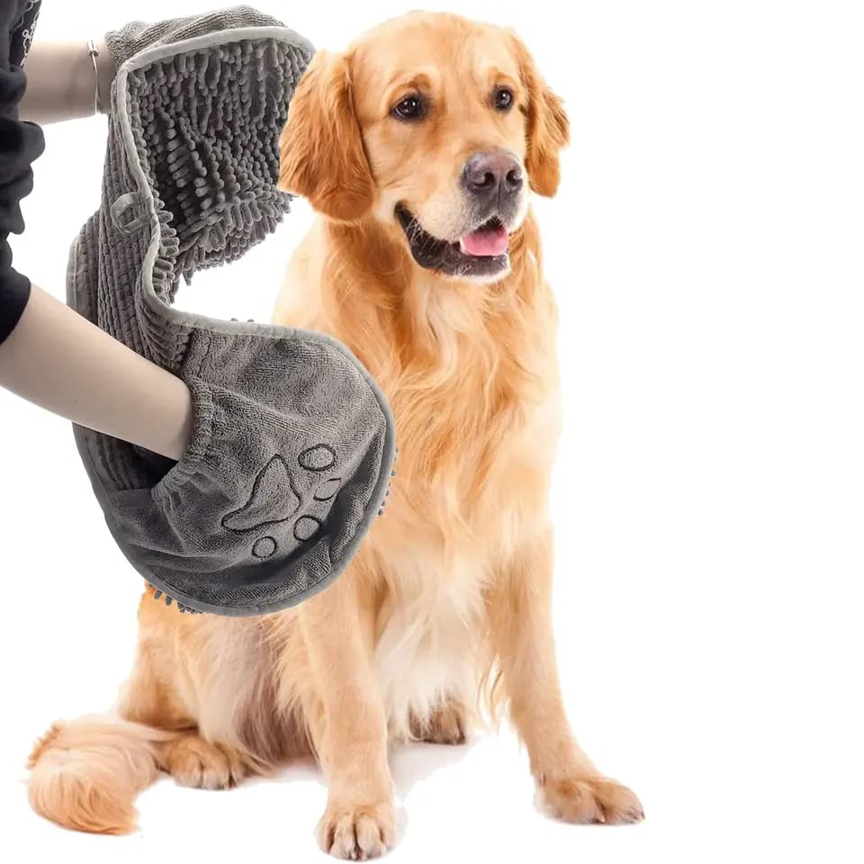 Microfiber Ultra Soft&Absorbent Grooming Towel For Drying Medium&Large Dogs and Cats