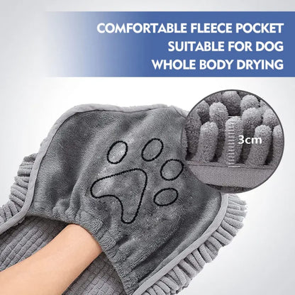 Microfiber Ultra Soft&Absorbent Grooming Towel For Drying Medium&Large Dogs and Cats