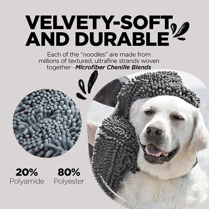 Microfiber Ultra Soft&Absorbent Grooming Towel For Drying Medium&Large Dogs and Cats